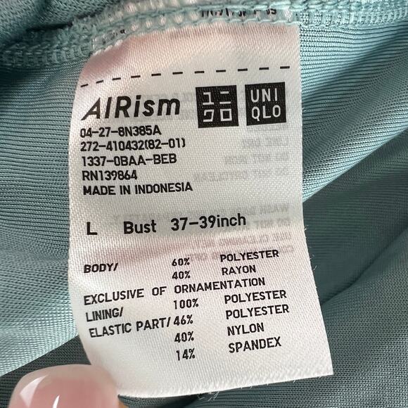 UNIQLO Tomas Maier Green Orange Hoodie Stripe Stretch Pocket Full Zip Sz Large L - Picture 9 of 9